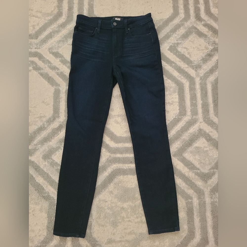 PAIGE Women's Hoxton Ankle Skinny Dark Blue Jeans Size 27